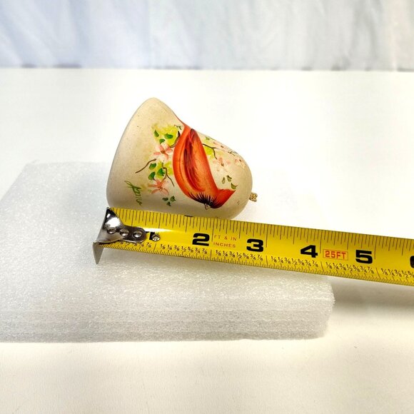 Sandstone Creations Hand-Painted Ceramic Bell Cardinal Design Signed by Anna VTG - Picture 6 of 6